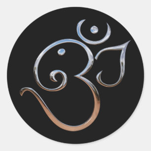 STICKER ROND SYMBOLE OM