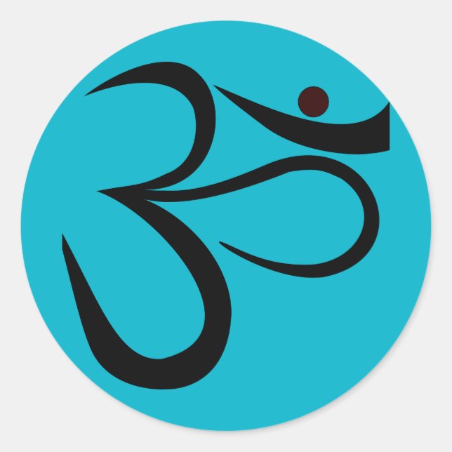 STICKER ROND SYMBOLE OM (Devant)