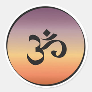 STICKER ROND SYMBOLE OM