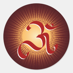 Sticker Rond Symbole OM