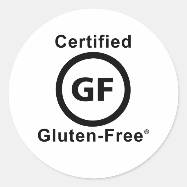 Sticker Rond Symbole sans gluten certifié (Devant)
