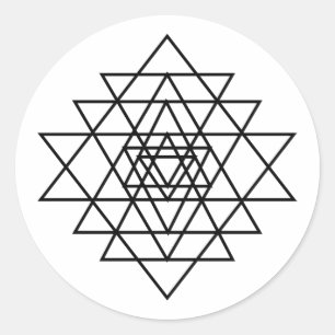 Sticker Rond SYMBOLE Sri Yantra -