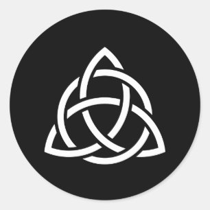 Sticker Rond Symbole triquetra de noeud de trinité celtique