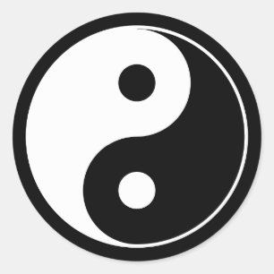 Sticker Rond SYMBOLE YIN Yang