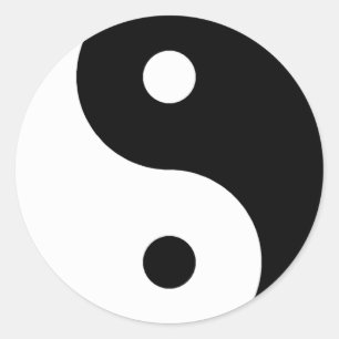Sticker Rond SYMBOLE YING Yang
