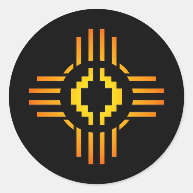 STICKER ROND SYMBOLE ZYTIQUE (Devant)