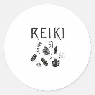 Sticker Rond Symboles Reiki   Idées cadeaux de sensibilisation 