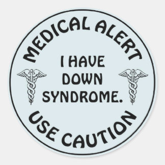STICKER ROND SYNDROME DESCENDU