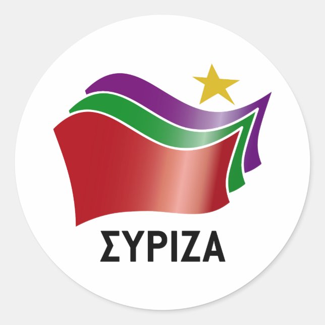 STICKER ROND SYRIZA (Devant)