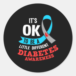 Sticker Rond T1d Type 1 Diabète Cadeau Sensibilisation au diabè