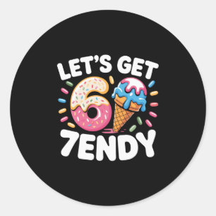 Sticker Rond T-shirt 7endy Obtenons 6 7 Mème Six Sept T-shirt P
