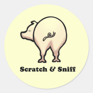 Sticker Rond T-shirt bébé Scratch n Sniff