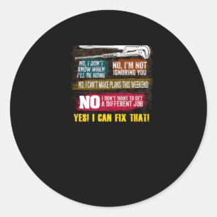 Sticker Rond T-shirt cadeau Mens Millwright pour les papas