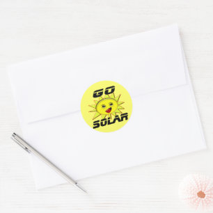Sticker Rond T-shirt Cadeaux d'énergie solaire et produits prom