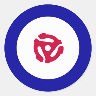 Sticker Rond T-shirt cible 45 tr/min