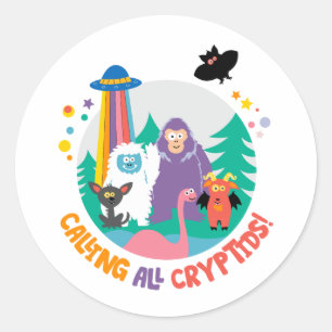 Sticker Rond T-shirt club pour enfants Cryptid