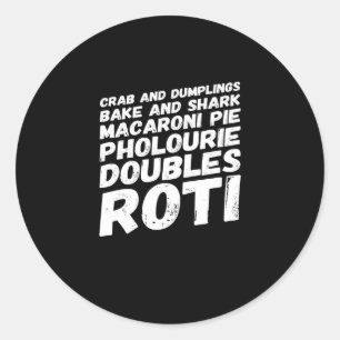 Sticker Rond T-shirt de Trinité-et-Tobago