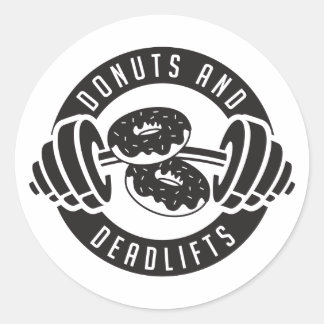 Sticker Rond T-shirt Donuts & Deadlifts