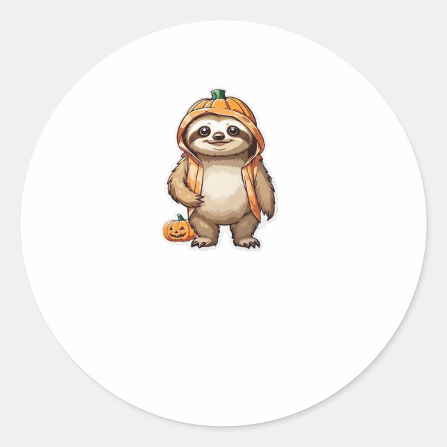 Sticker Rond T-shirt Essential de Slothster Halloween (Devant)