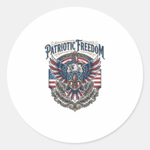 Sticker Rond T-shirt graphique vectoriel de fierté cajun patrio