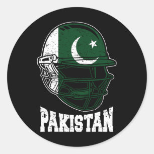 Sticker Rond T Shirt Pakistan Cricket Kit Cadeau Pakistanaise