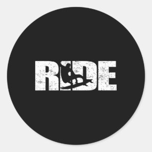 Sticker Rond T Shirt Surf Wakesurf Surfing Surfeur Sillage Surf