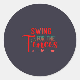 Sticker Rond T-shirt Swing for the Fences