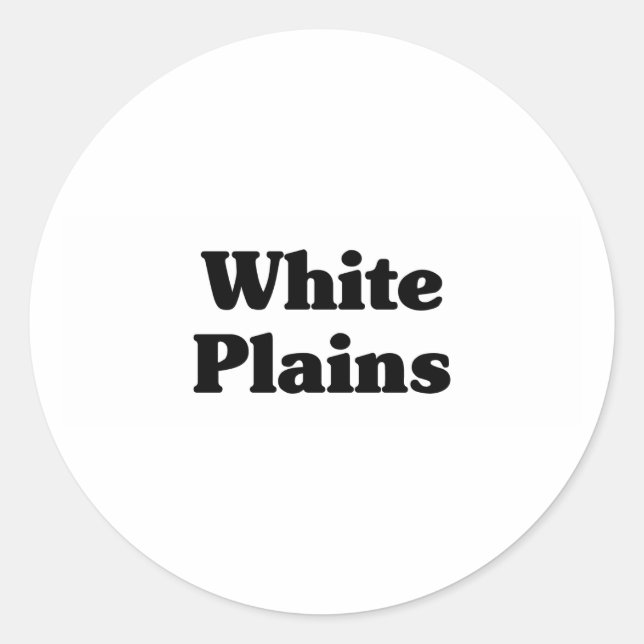Sticker Rond T-shirts classiques White Plains (Devant)