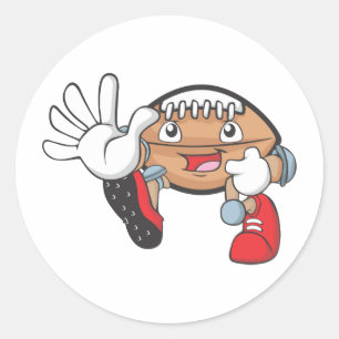 Sticker Rond T-shirts de football amusants Dons De Football D
