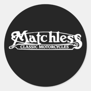 Sticker Rond T-Shirts de moto sans allumettes