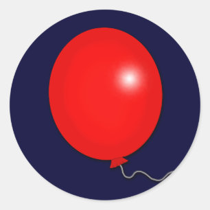 Sticker Rond T-shirts en ballon rouge, Sueurs, Sweat - shirts à