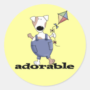 Sticker Rond T-shirts et cadeaux adorables pour chiens