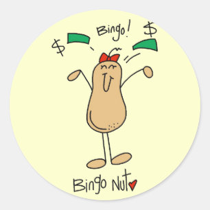 Sticker Rond T-shirts et cadeaux Bingo Nut