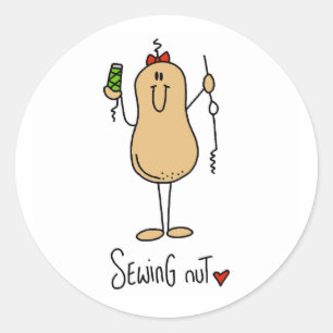 Sticker Rond T-shirts et cadeaux de couture d'écrou