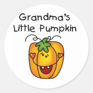 Sticker Rond T-shirts et cadeaux de la petite Citrouille de gra