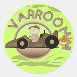 Sticker Rond T-shirts et cadeaux de voiture de course de