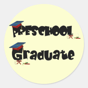 Sticker Rond T-shirts et cadeaux d'études préscolaires