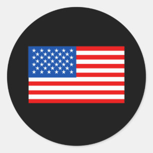 Sticker Rond T-shirts et cadeaux du pavillon des États-Unis
