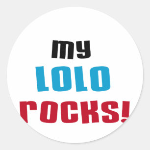 Sticker Rond T-shirts et cadeaux My Lolo Rocks