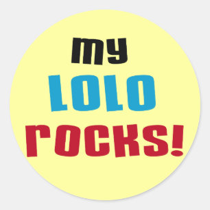 Sticker Rond T-shirts et cadeaux My Lolo Rocks