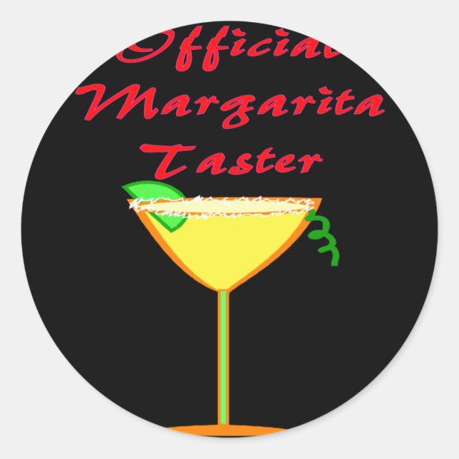 Sticker Rond T-shirts et cadeaux officiels Margarita Taster (Devant)