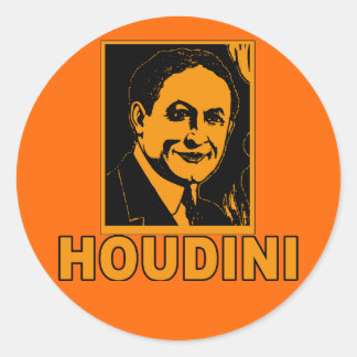 Sticker Rond T-shirts Harry Houdini Poster, Mugs, Cadeaux