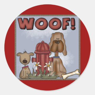 Sticker Rond T-shirts pour chiens enfants et cadeaux pour chien