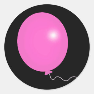 Sticker Rond T-shirts rose géant de ballon, cadeaux