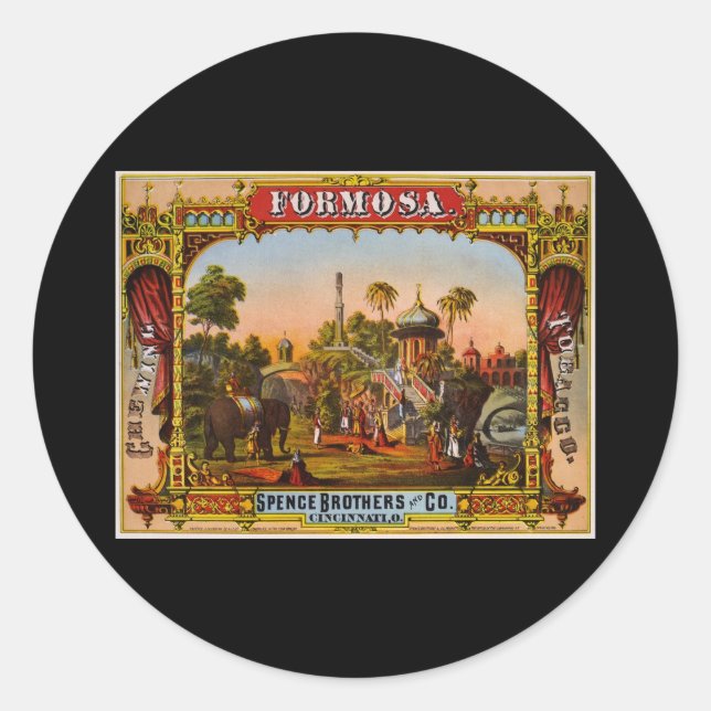 Sticker Rond Tabac à mâcher Formosa (Devant)