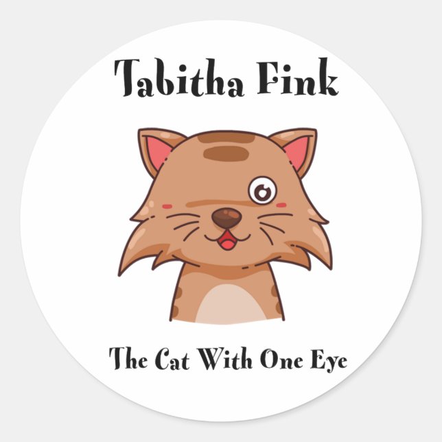 Sticker rond Tabitha Fink (Devant)