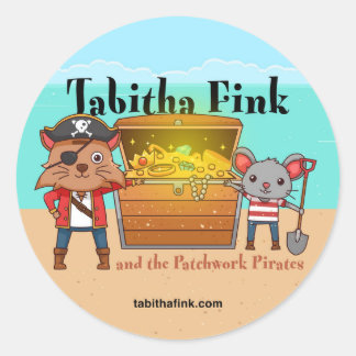 Sticker Rond Tabitha Fink et l'autocollant de pirates de