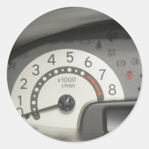 Sticker Rond Tableau de bord de voiture
