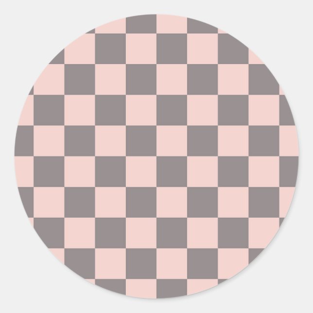 Sticker Rond Tableau de bord gris et rose (Devant)