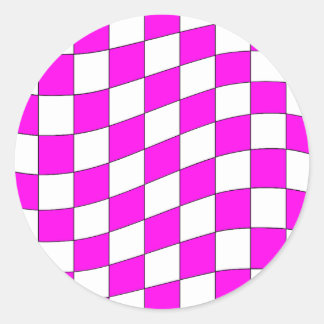 Sticker Rond Tableau de contrôle Motif de la carte Vavy rose bl